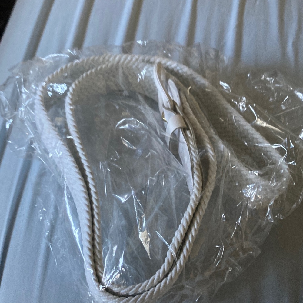 NIP White Braided Belt